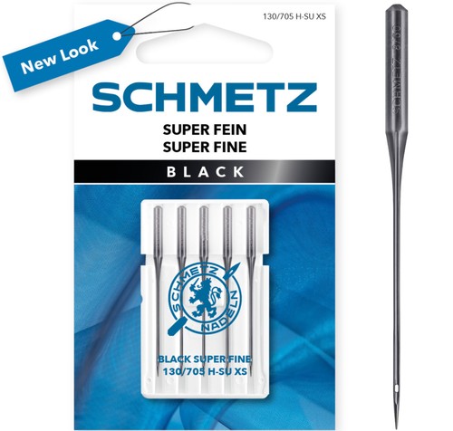 Schmetz black super fein nadel - black,