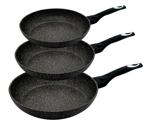3er set bratpfannen schwarzer - 3er-set,