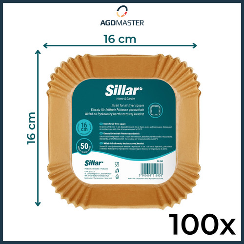 Airfryer backpapier 16x16cm - airfryer,