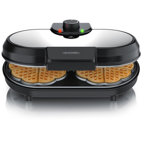 Arendo waffeleisen 1000w - waffeleisen,